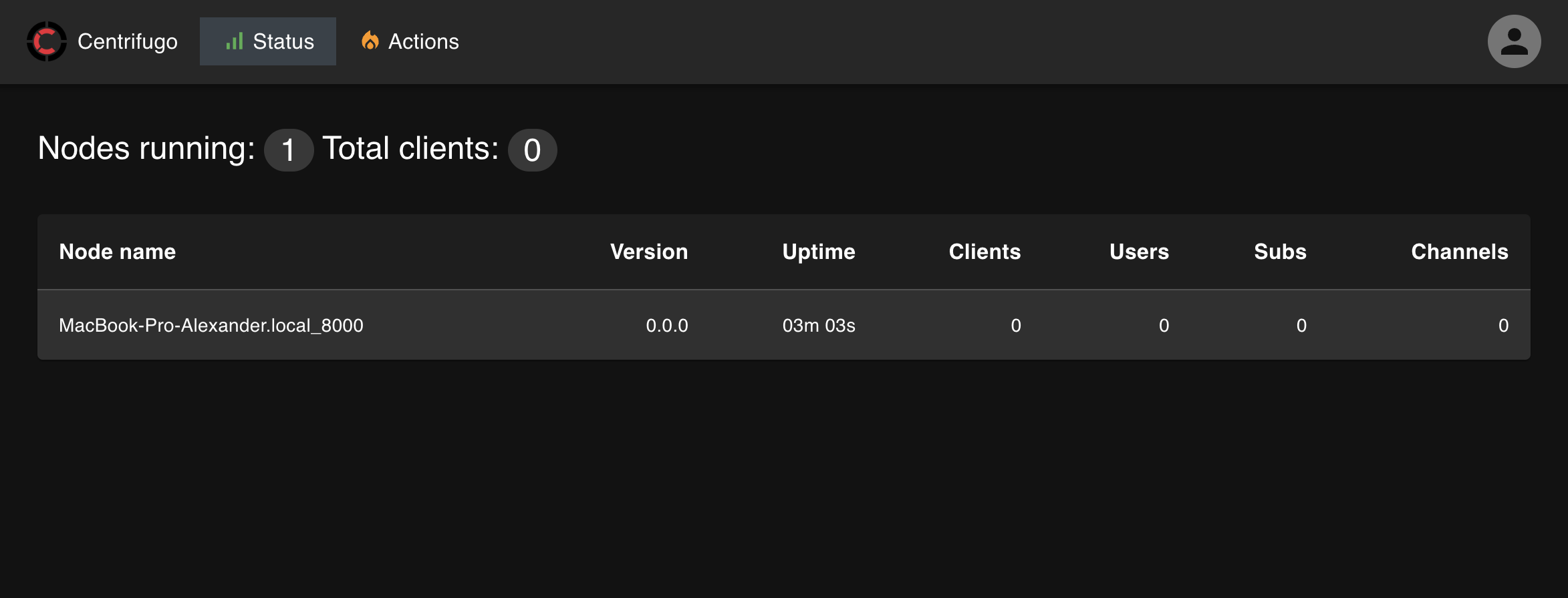 Admin web panel
